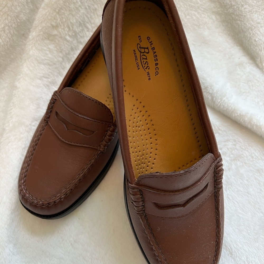 Bass leather loafers